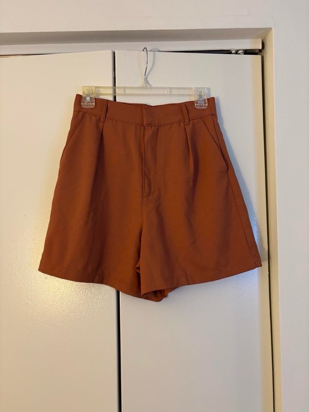 Abercrombie & Fitch Tailored Shorts in Burnt Orange